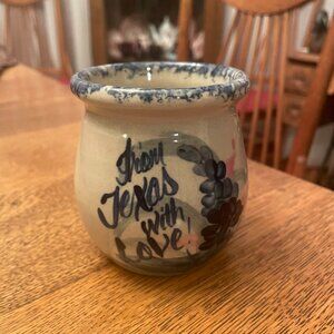 From Texas With Love Crock Jar (No Lid) by Yesteryears Pottery from Marshall, TX